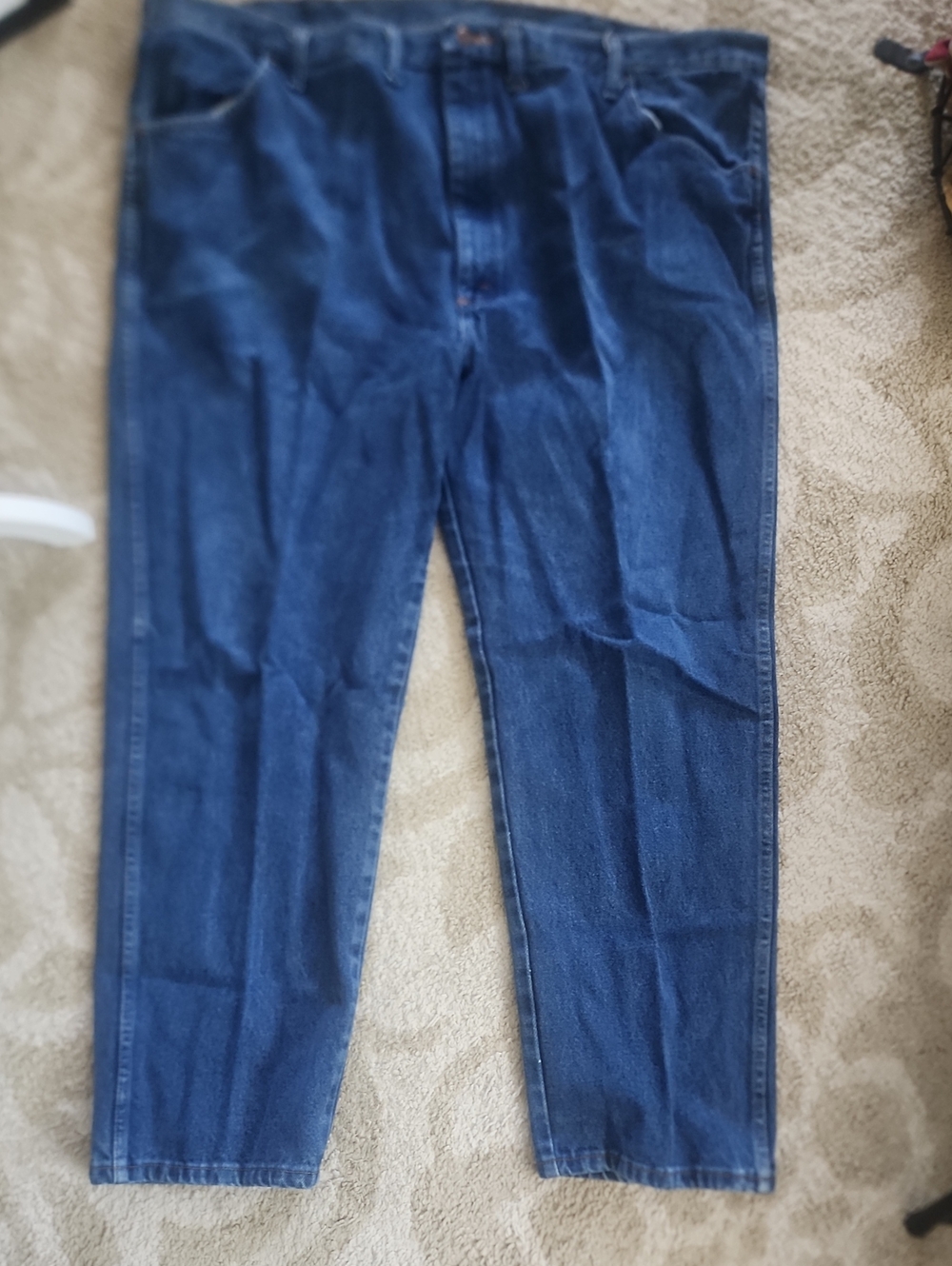 Classic Straight Leg Blue Denim Jeans